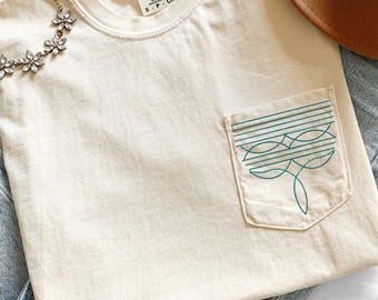 Custom Embroidered Western boot sitch Tshirt, Western Tshirt, farm girl Tshirt , country girl Tshirt, Comfort Colors Tshirt | Boutique shirt
