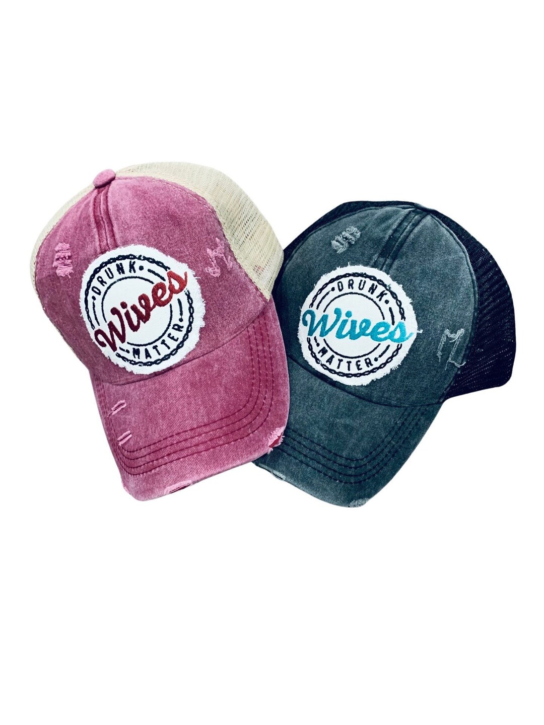 Girls Drinking Hats, Drunk Wives Matter Hat, Day Drinker Hat, Women's