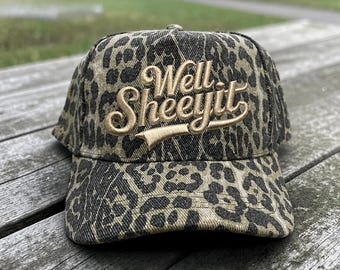 Well Sheeyit Embroidered Hat, 3D Puff Embroidery Hat, Funny Trucker Hat, Canvas Snapback Hat, Western Hat, Country Hat, Cowgirl Gift,