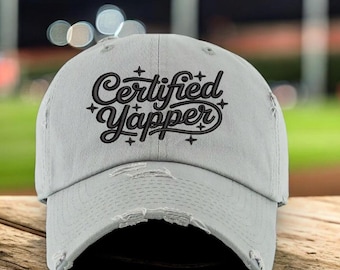Certified Yapper Embroidered Trucker Hat, Loud & Proud Talker Hat, Funny Statement Cap for Big Talkers, Talkative Friend Gift Hat, Meme Hat
