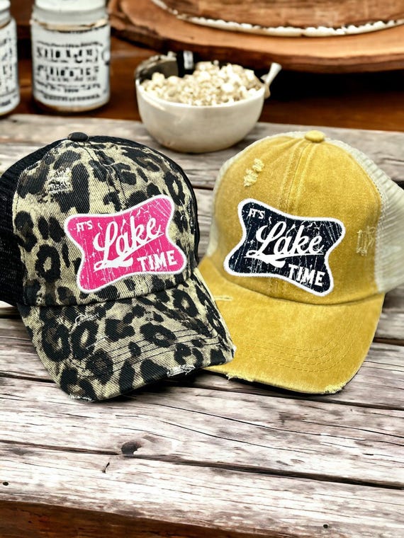 Its Lake Time Hat, Summer hat, Retro Summer hat, Vacation hat, Beach hat, Summer Vibe hat, Beach Vacation hat, Sea hat, Lake Life Hat