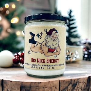Big Nick Energy Candle |Santa gift| White Elephant Gift Funny | Funny Christmas Gag Gift/ HO HO  gift/ Funny Christmas candle/ Rude gift