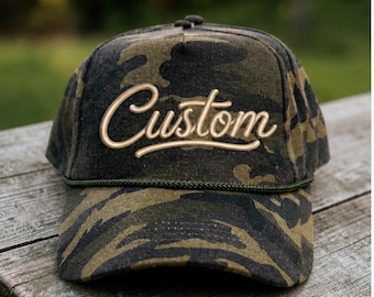 CUSTOM Personalized 3D puff  Embroidered hat/Cursive 3D Puff font  / Team Mascot/ Mom Hat/ Football moms hat/ Sports Team Hat/Game day Hats