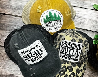 Women’s Shady Pines Hat, Gift for Best Friend, Friend Gift, Blanch and Rose and Dorothy gift, Betty White, Funny Hat, Funny gift, Golden