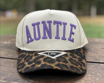 Custom Snake Font Hat – 3D Puff Embroidered Canvas Hat – Personalized Nickname or Team Name – Western Style Hat – Choose Thread Color