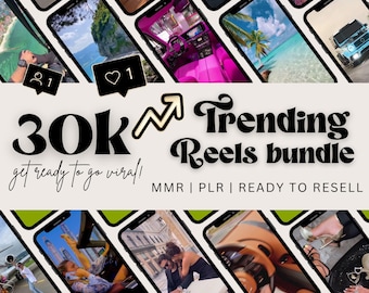30k Done-for-you Reels Content Bundle | Social Media Content | Trending reels | Viral Reels Bundle | Instagram reels | Tiktok content bundle