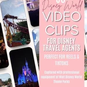 Social Media Video Posts for Travel Agents | 50 WDW IG Reels & TikTok | Travel Agency Marketing Content Starter Bundle