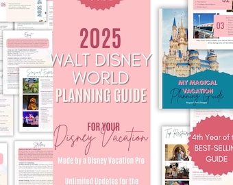 WDW Vacation Planning Bundle / 2025 Printable Florida Travel Guide / Disney Trip Vacation Planning