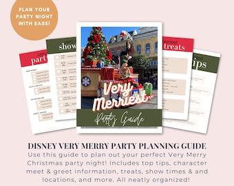 WDW Christmas Party Guide for 2024 / WDW Planning Printable / Very Merriest PDF Guide /Theme Park Vacation Printable