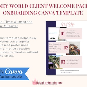 WDW Client Welcome Packet Canva Template for Travel Agents (Editable) image 5