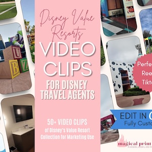 WDW Travel Templates  | Value Resorts Travel Agent Videos for Social Media Marketing | Reels & TikTok Content | Travel Agency Marketing