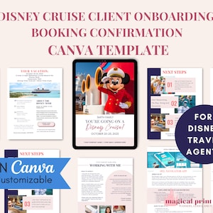 DCL Travel Agent Canva Template / Client Onboarding & Booking Confirmation Travel Agency / Travel Agent Form Canva Template