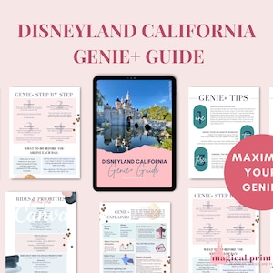 DL California Genie Info / Genie+ PDF Guide / California Theme Park Printable / Theme Park Guide / Vacation Planning Printables