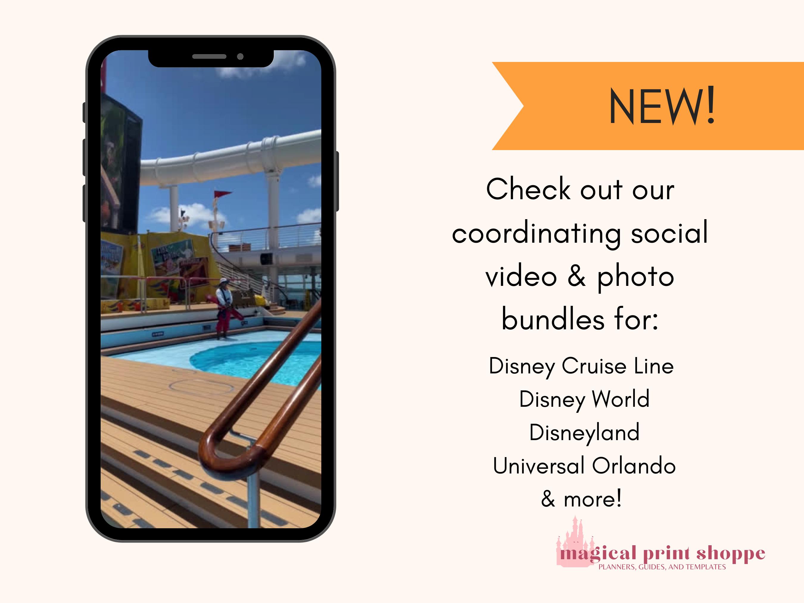 DLR Touring Plan Itinerary Canva Template / Daily Park Day Itinerary ...