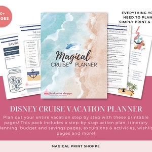 Magical Cruise Vacation Planner / Family Cruise Vacation Planner Printable / Cruise Trip Digital Planner