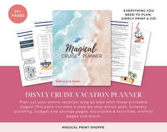 Family Cruise Planner | Vacation Packing List & Itinerary (Digital Download)