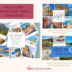 Travel Agent Templates | Travel Agency Canva Templates | Travel Agent Instagram Posts | Travel Marketing