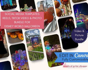 Social Media Video Posts for Travel Agents | 30+ WDW Halloween IG Reels & TikTok | Travel Agency Marketing Content