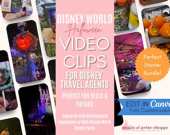 WDW Halloween Social Media Video & Photo Bundle for Travel Agent Marketing
