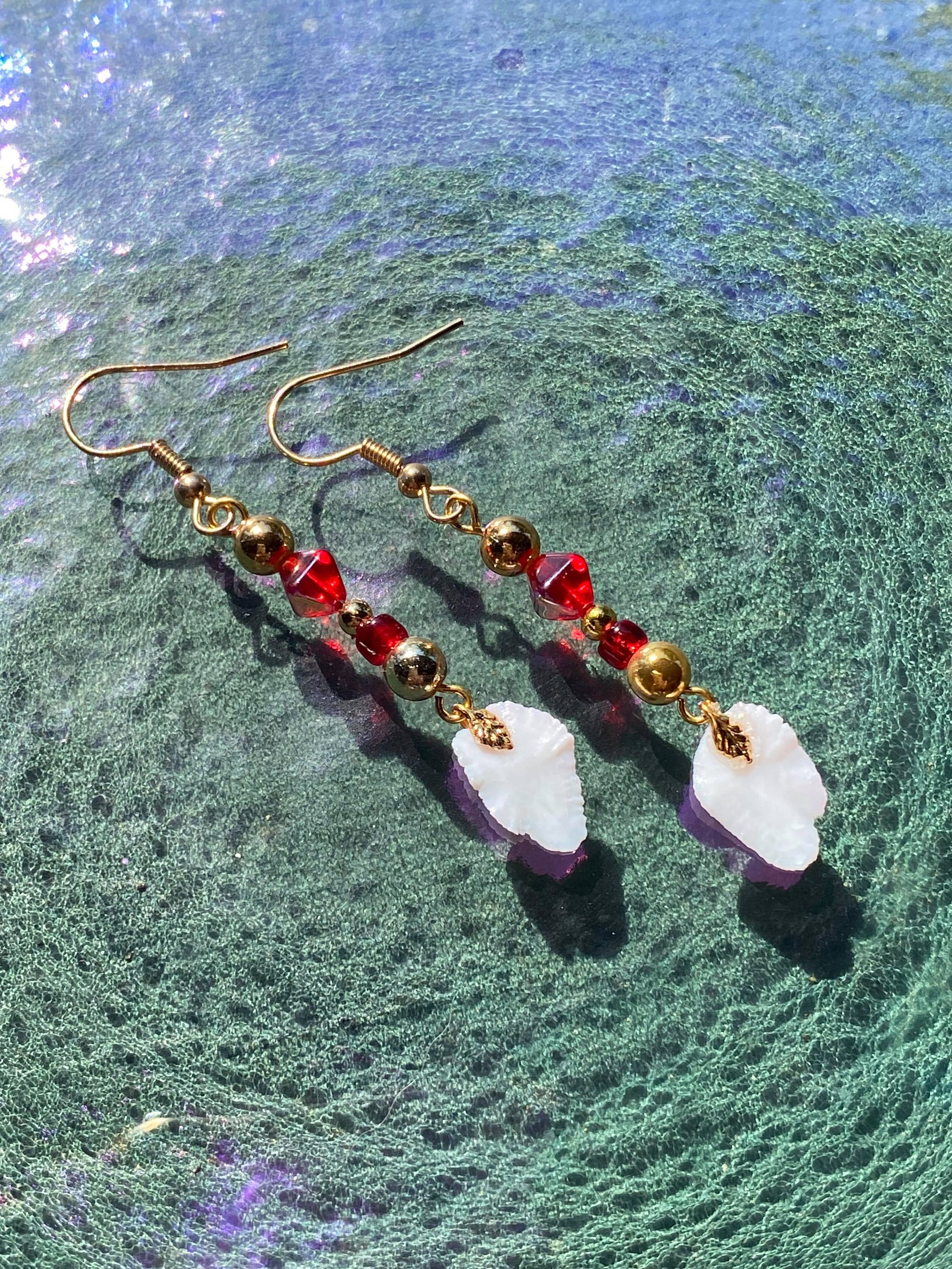 Otolith Halibut Bone Earrings Etsy