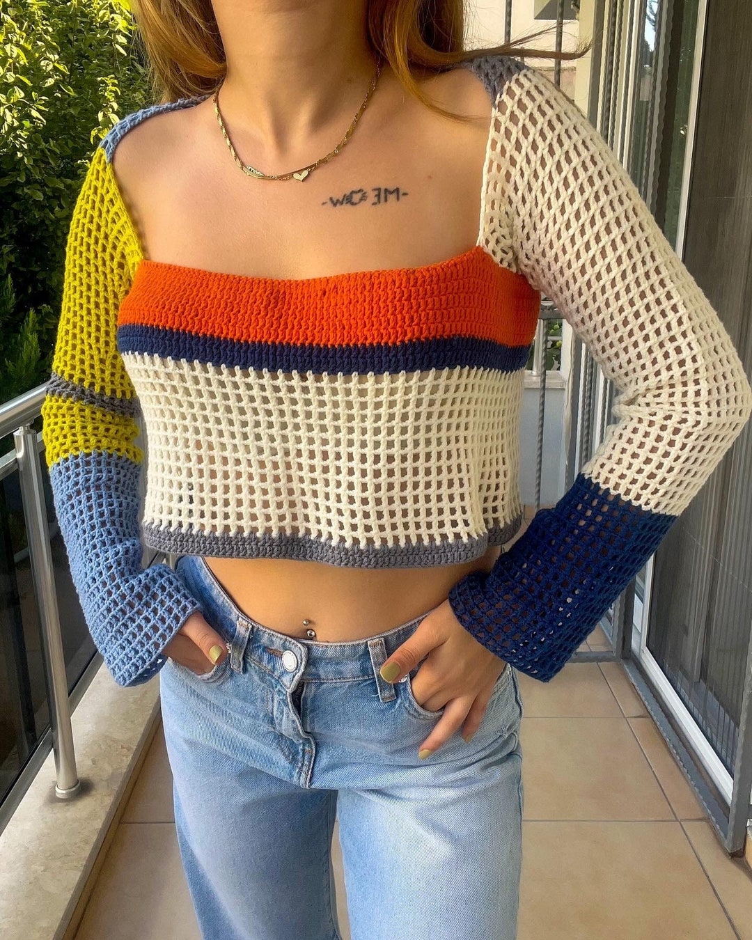 Stylish and Sincere Crochet Long Sleeve Top