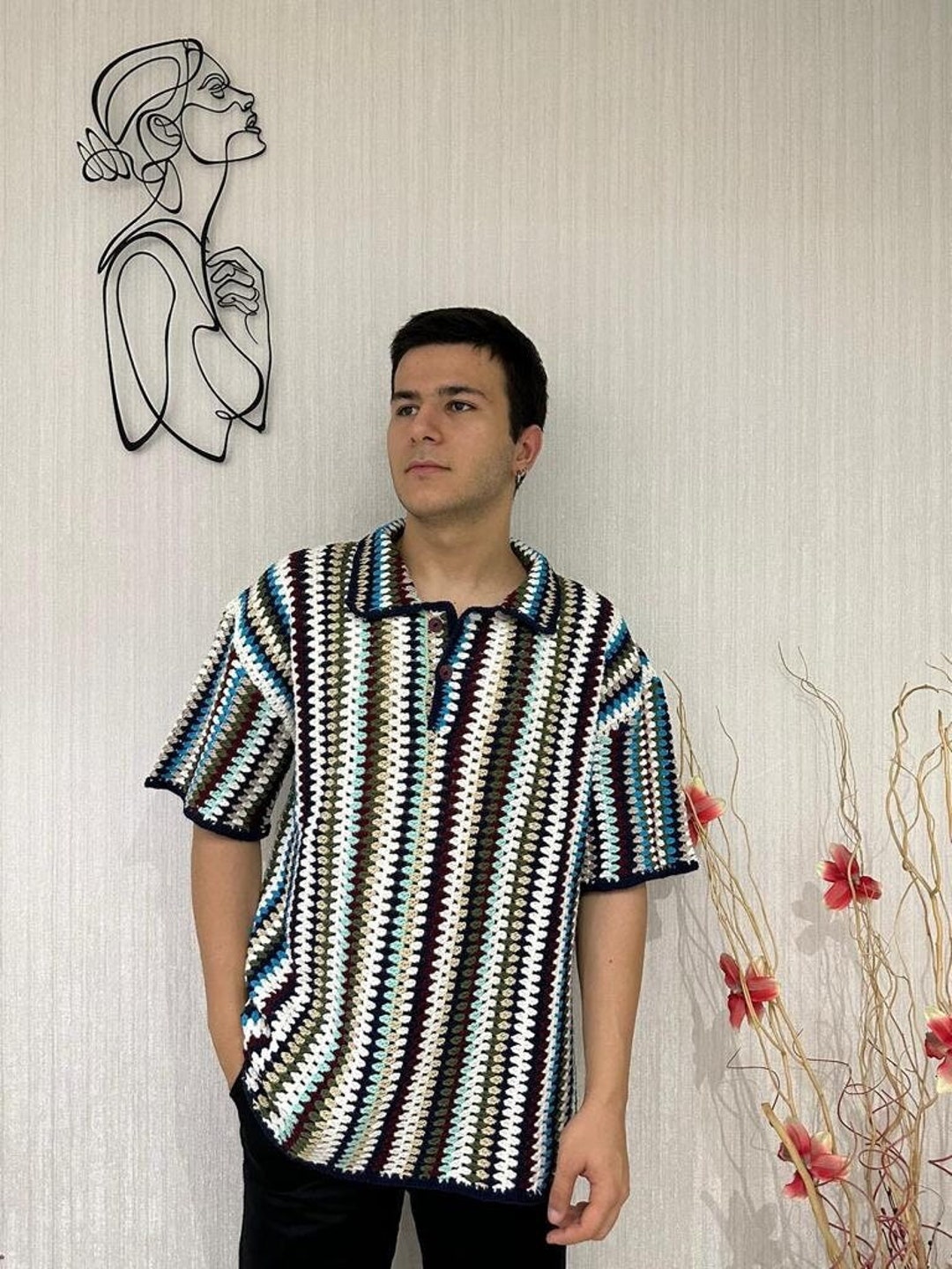 Crochet Shirt Unisex Shirt Crochet Overshirt Crochet - Etsy