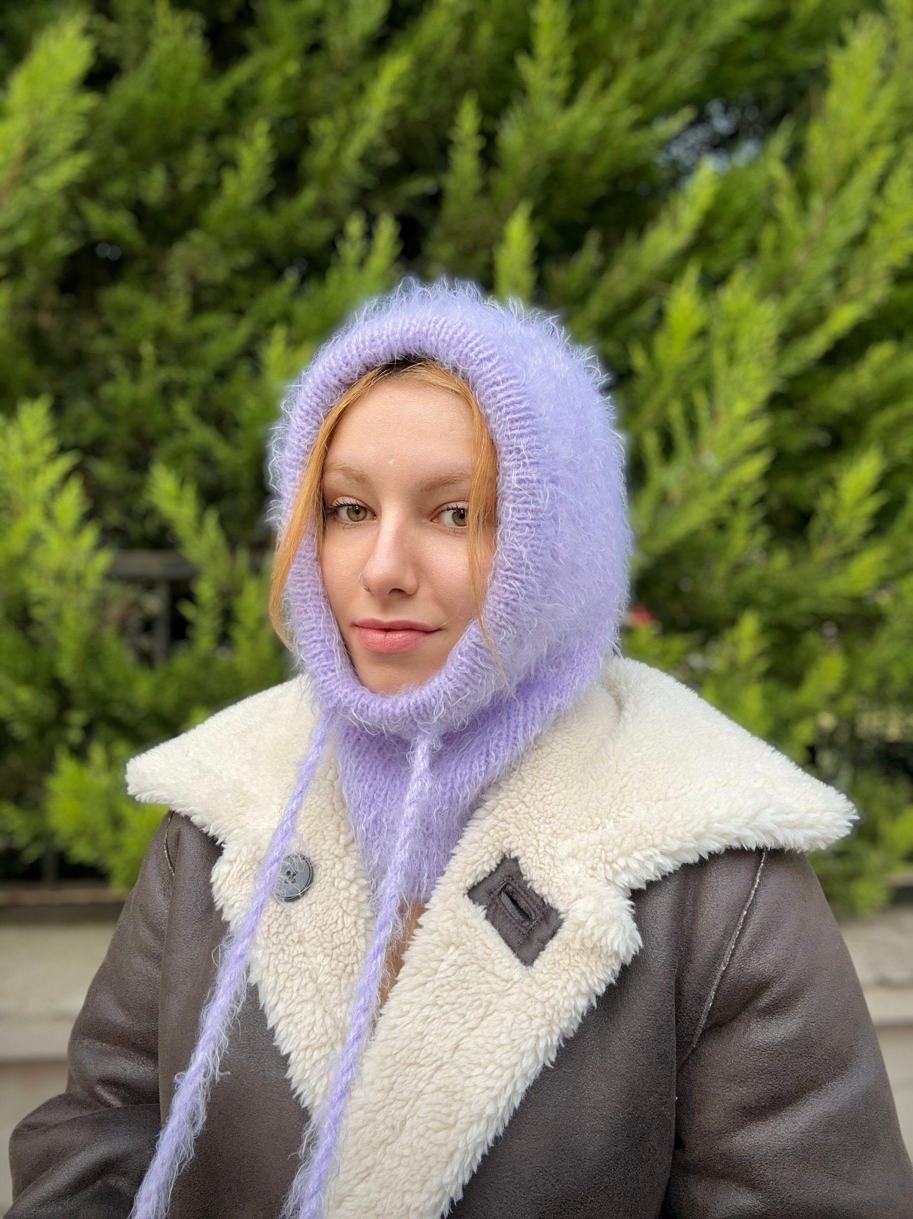 Balaclava Knit, Balaclava Hood, Handknitted Hood Balaclava Knit, Balaclava Hood, Handknitted Hood