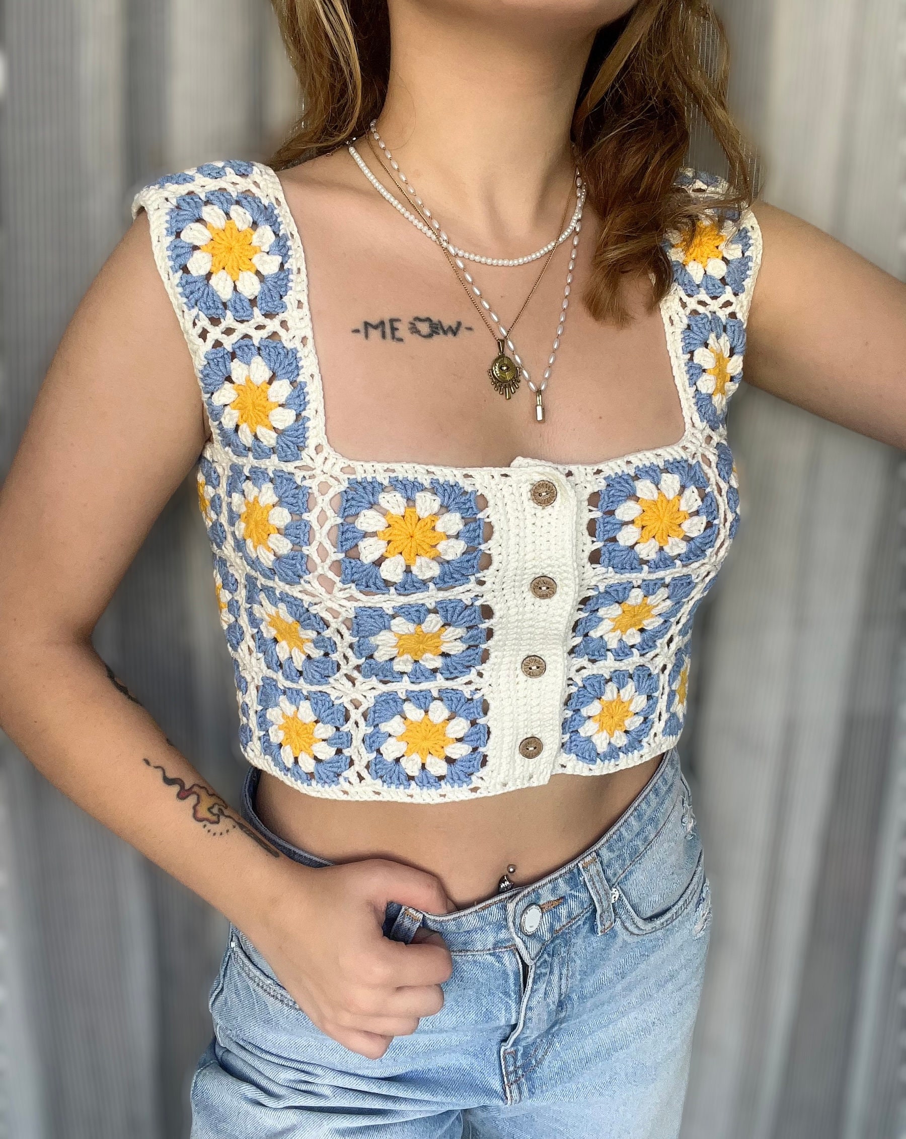 Daisy Print Top -  New Zealand