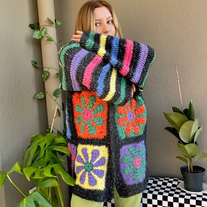 Crochet Granny Square Jacket for Women Granny Square - Etsy