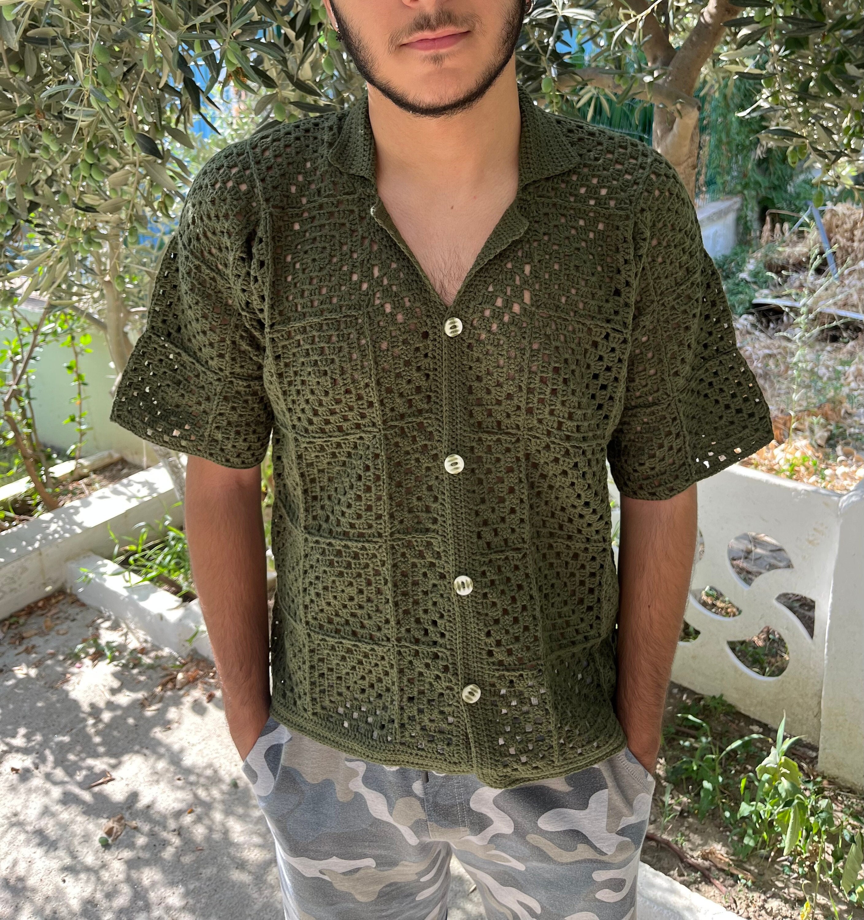 Crochet Mens Button Up Shirt Pattern Crochet Mens Button Up Shirt Pattern