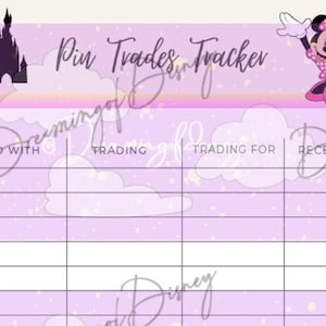 Pin Trading Tracker List