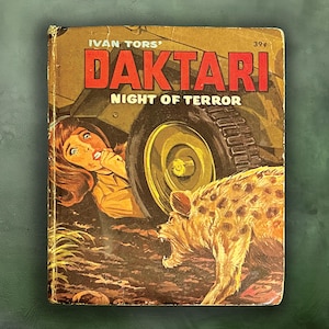 Daktari, Night of Terror 1968 Whitman Big Little Book, Action-Packed African Adventure, Vintage Rare Collectable, Wildlife Safari Thriller
