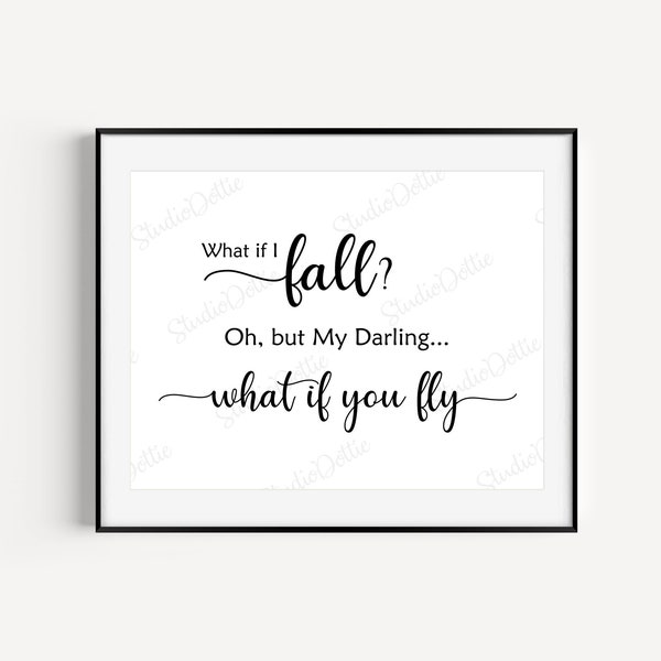 Oh but What If You Fly Print Etsy