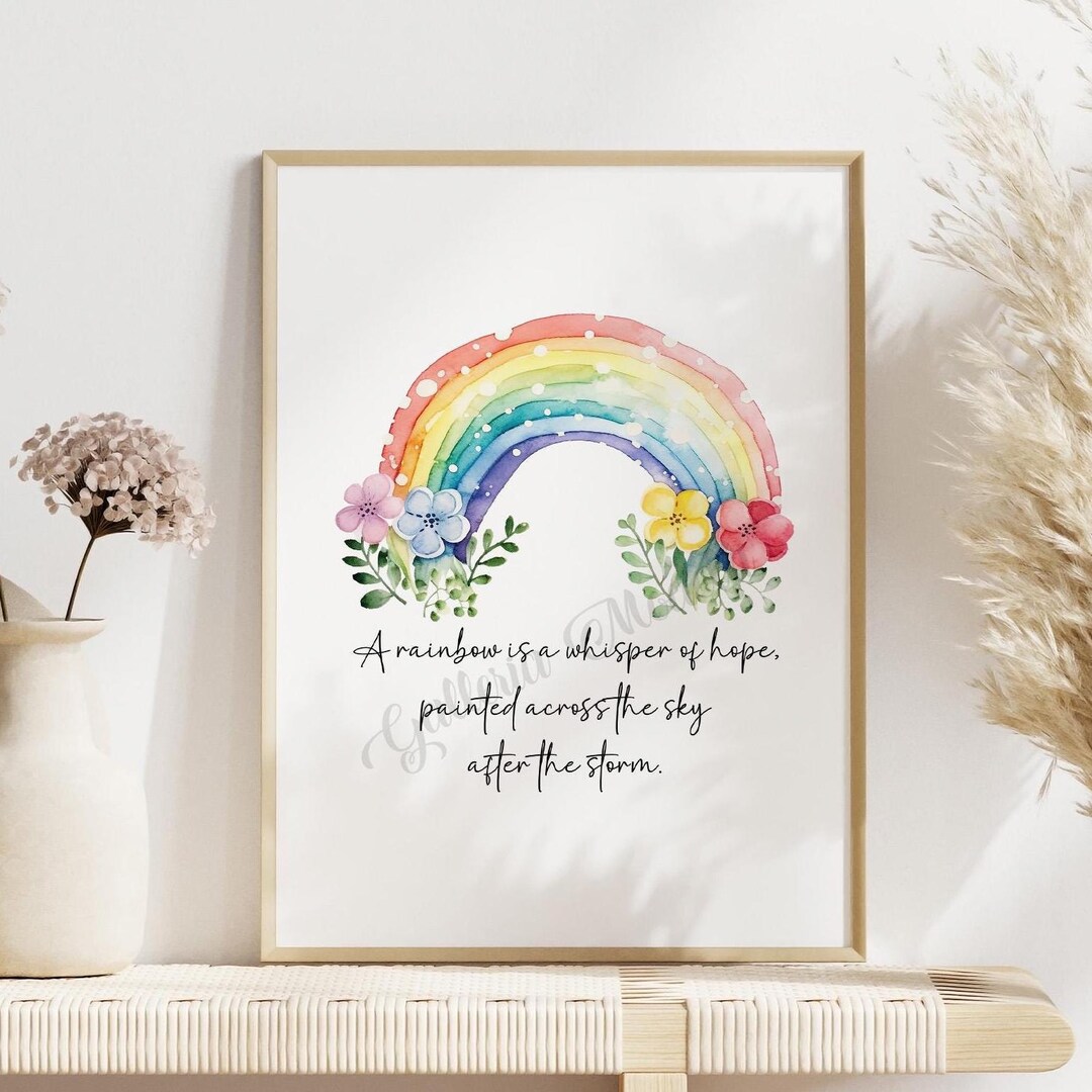 DIGITAL Download | Rainbow of Hope Instant Download ~ Inspirational ...