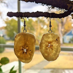 Real banana chip earrings image 1