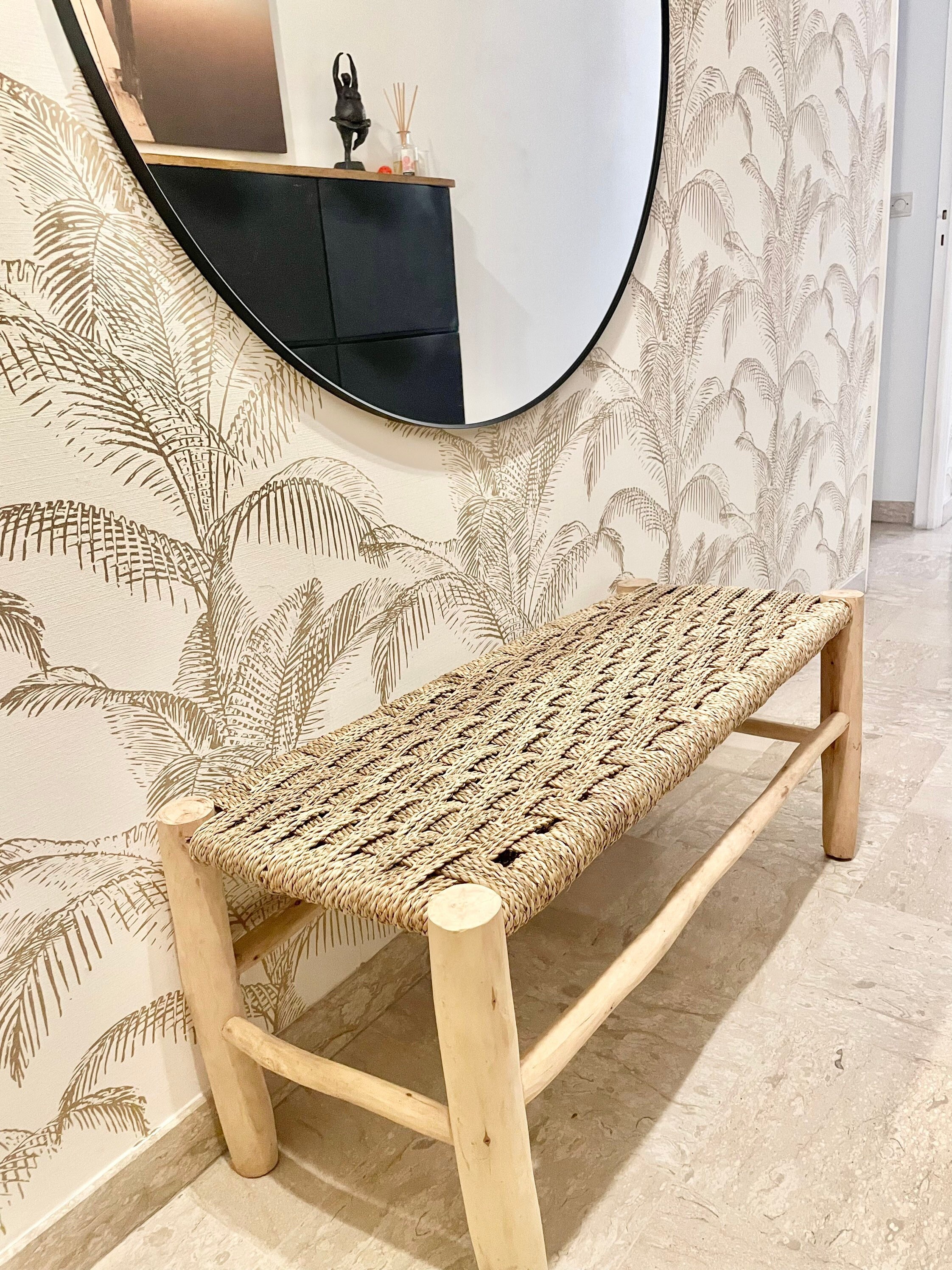 Banc Bois Massif Entièrement Fait Main