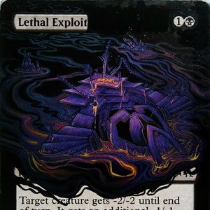 Lethal Exploit Bordlerless // MTG Altered Art Card
