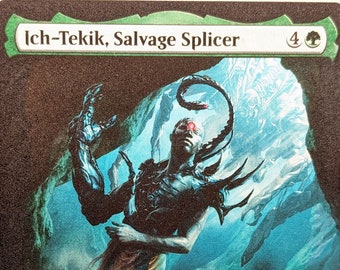 Ich-tekik Borderless // MTG Altered Art Card // Ich-tekik, Salvage Splicer - Etsy Ich-tekik Borderless // MTG Altered Art Card // Ich-tekik, Salvage Splicer - Etsy