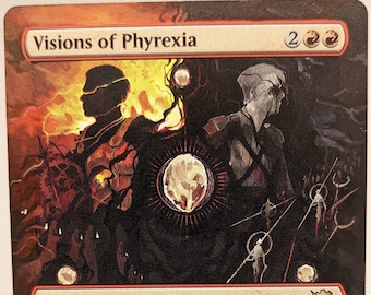 Visions of Phyrexia Borderless // MTG Altered Art Card