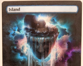 Mill Island Full Art // MTG Altered Art Card // Island (50)