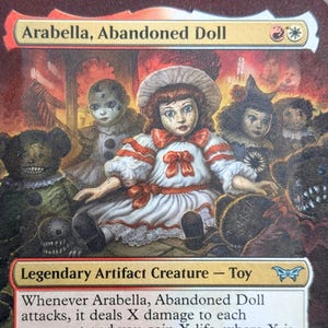 Arabella sin bordes // Tarjeta de arte alterado de MTG // Arabella, muñeca abandonada