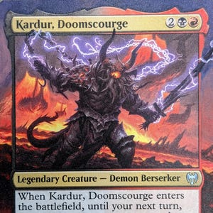 Kardur Floating Border // MTG Altered Art Card // Kardur, Doomscourge