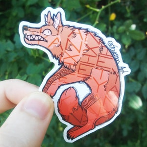 Vinyl Anxiety Wolf | Water Bottle | Cup | Tablet | Laptop