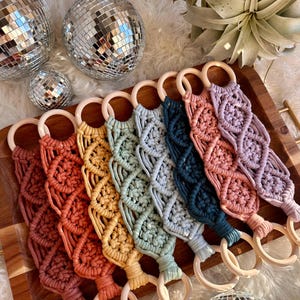 Macrame kitchen towel hanger | Hand towel holder | Boho Kitchen Decor | Tea Towel | nonslip towels | Home decor | Christmas gift |