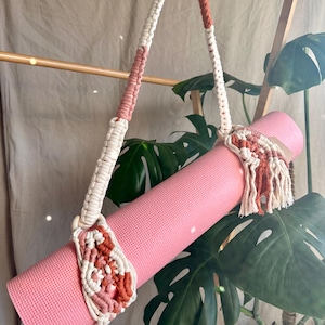 Macrame Yoga Strap | Boho Blanket Strap | Skate Leash | Gifts for Yogis | Boho | Bohemian | Essential Oil Diffuser | Christmas Holiday gift