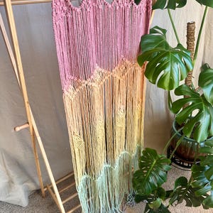 Macrame Door Curtain Wedding Backdrop Wall Hanging Tapestry Macrame Window Curtain Outdoor backyard Party Home Bohemian Decor Christmas gift