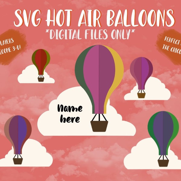 SVG Hot Air Balloon 3-D