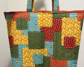 Handmade Quilted Tote Bag