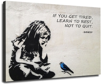 Banksy Quote Canvas | Etsy