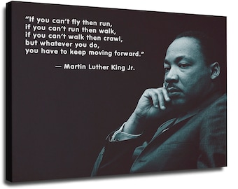 297 x 210mm Martin Luther King Speech Canvas Print A4 Size